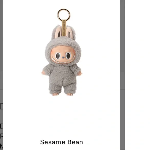 Exciting Macron Labubu -Sesame Bean - Picture 2 of 8